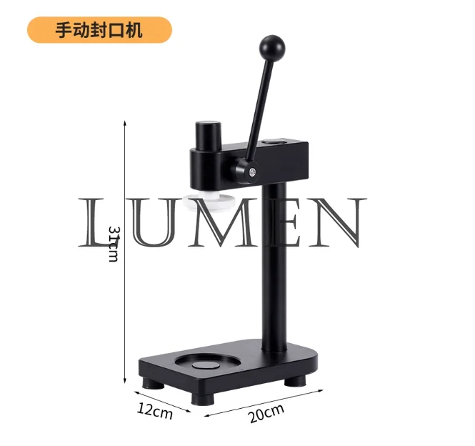 سدادة علب يدوية تجارية ذات 55 عيارًا لمحلات الشاي والحليب والأكشاك #6