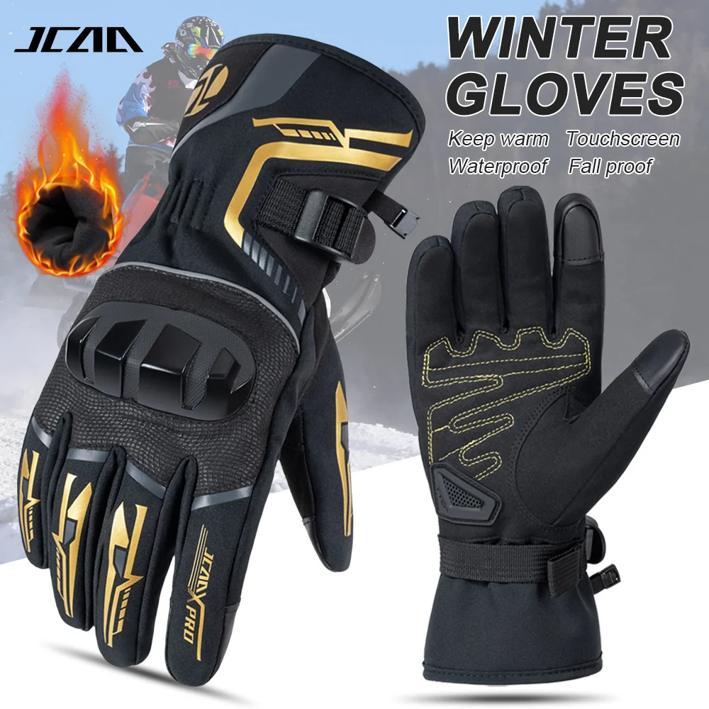 

2025 Winter New Motorcycle Gloves Windproof Waterproof Guantes Moto Men Motorbike Riding Gloves Touch Screen Motocross Gloves