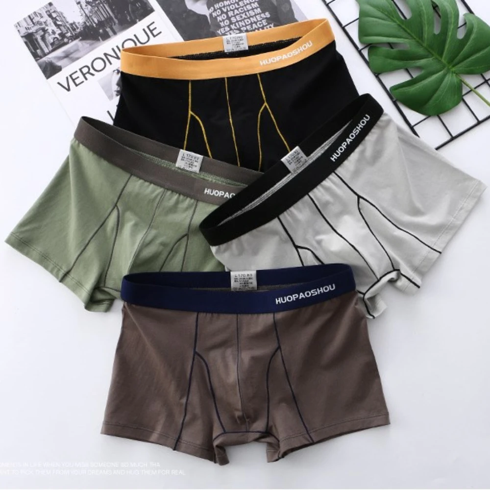 

New Style Men Boxer Shorts Cotton Men's Underwear Fashion Men Panties Plus Size Underwear Summer Breathable Sports Underpants