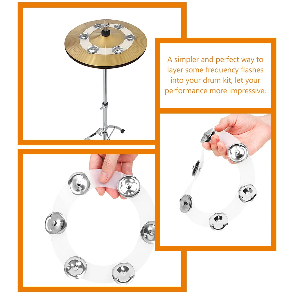 

Silicone Bell Sheets Cymbal Accessories Drum High Hat Tambourine Hihat Double Row