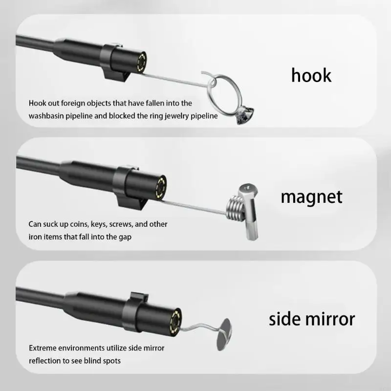 2025 عدسة جديدة غير منفذة للكاميرا مقاس 8 مم لصيانة الأنابيب الميكانيكية #5
