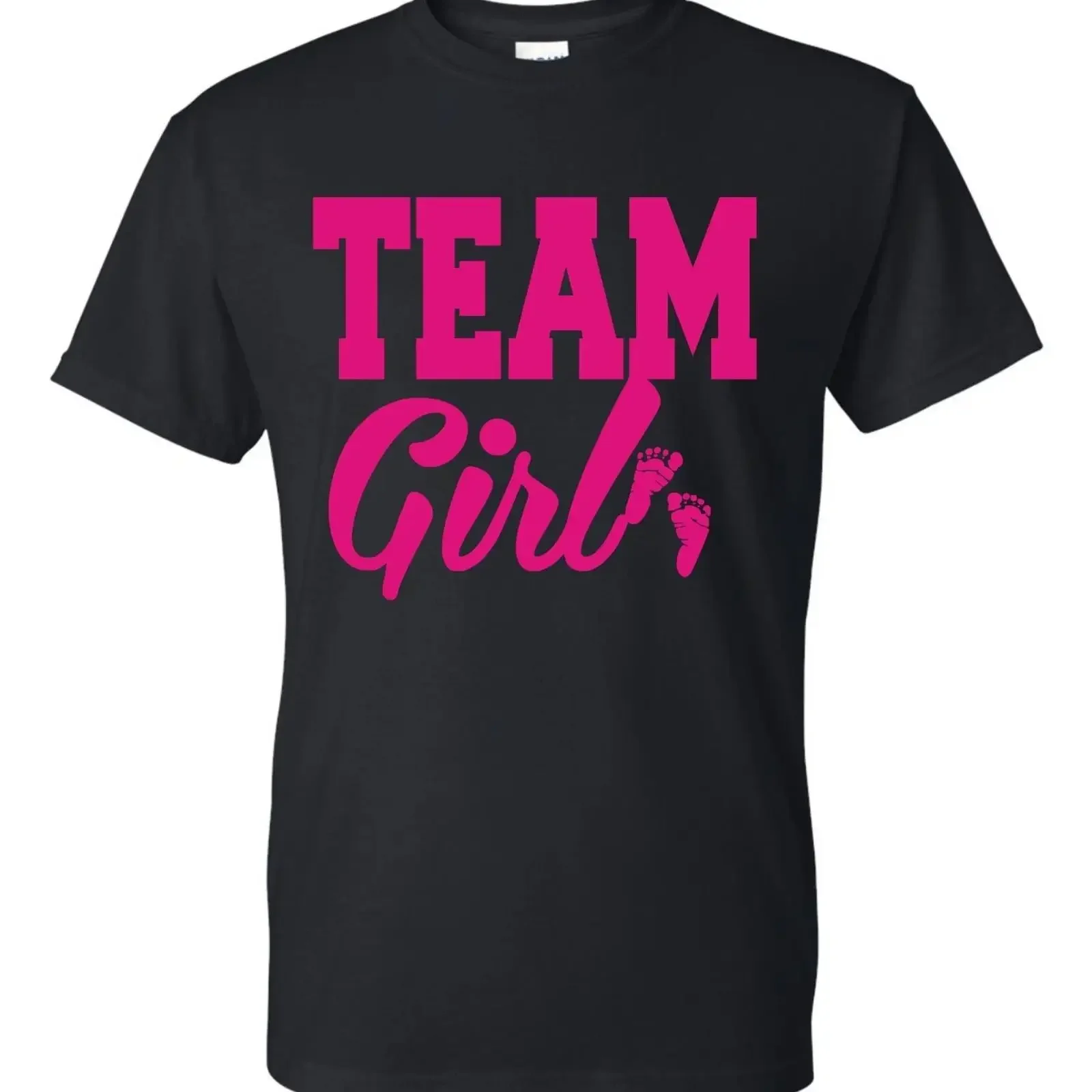 Team Girl Gender Reveal T Shirt BABY PARTY TEE vintage Washed Versatile Stretched Slightly homme Top For Everyday Wear Casual