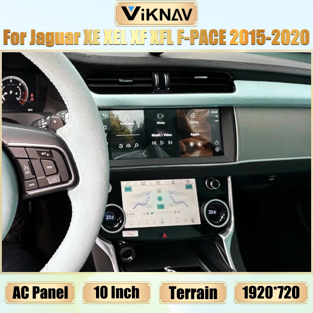 

Автомобильная панель переменного тока Viknav для Jaguar XE XEL XF XFL F-PACE 2015-2020, ЖК-экран кондиционера, сенсорная плата, управление климатным сиденьем