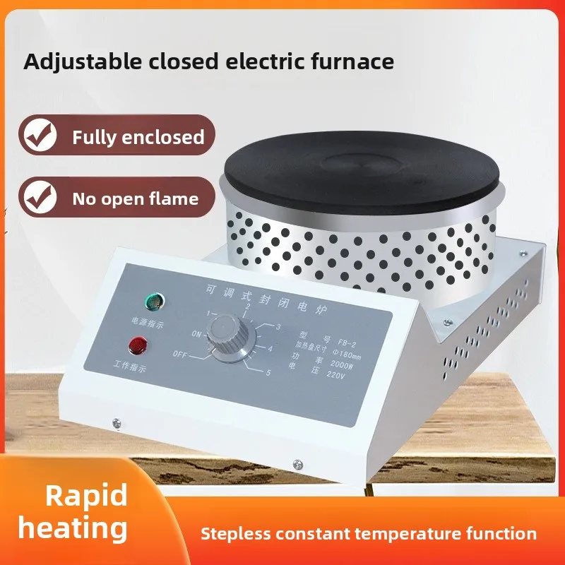 Closed Furnace Universal Electric Furnace Adjustable High Temperature Closed Electric Heating Furnace Electric Heating Plate