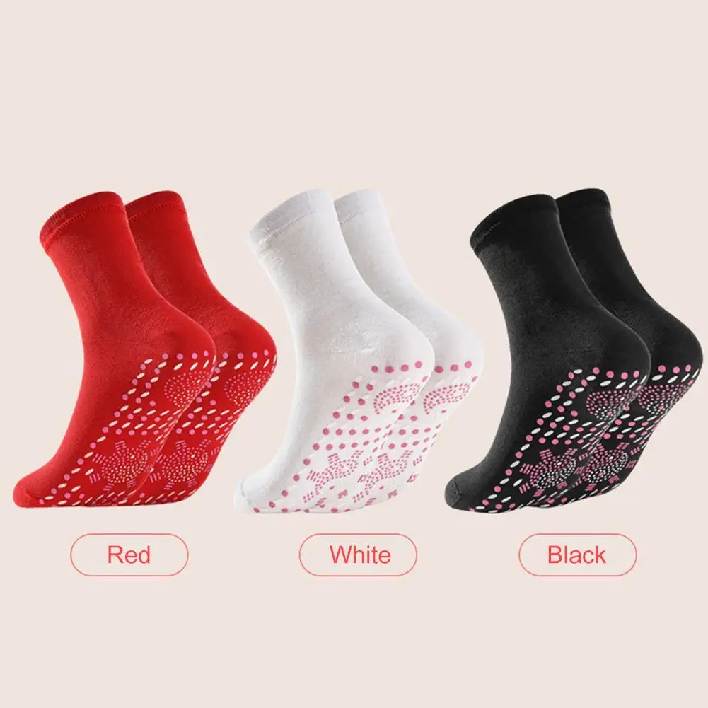 

1 Pair Self-Heating Shaping Socks Pain Relief Therapy Magnetic Socks Tourmaline Cold-Resistant Christmas Gifts for Friends