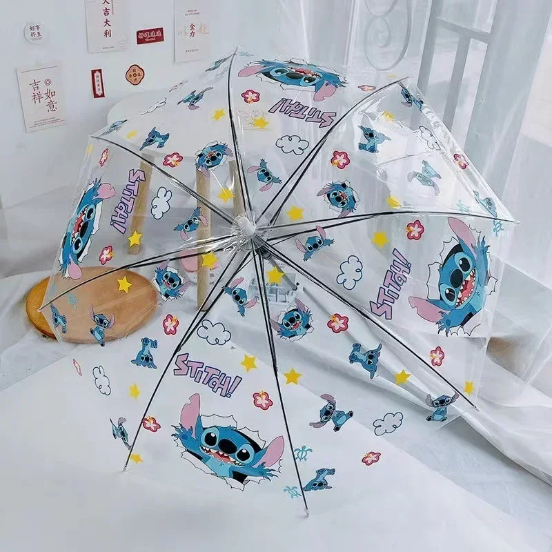 

pop Anime Cartoon Disney Stitch Umbrella Cute Fully Automatic Fold Umbrella Housewear & Furnishings Holiday Gift