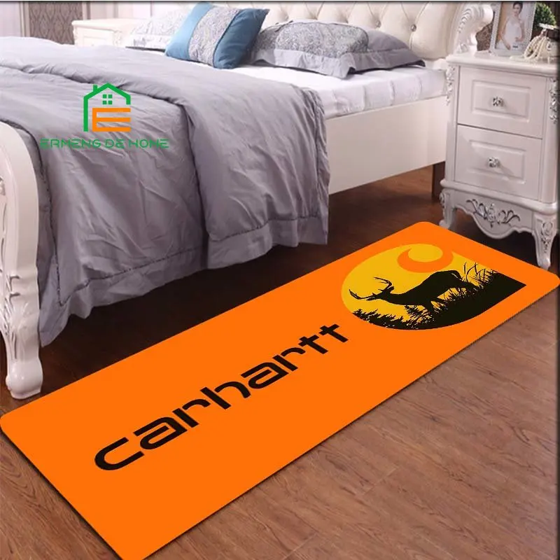 Carhartt Pattern Carpet Rug Door Mat 3D Printing Carpet Hall Bedroom Cold Fashionable Carpet 8 Sizes