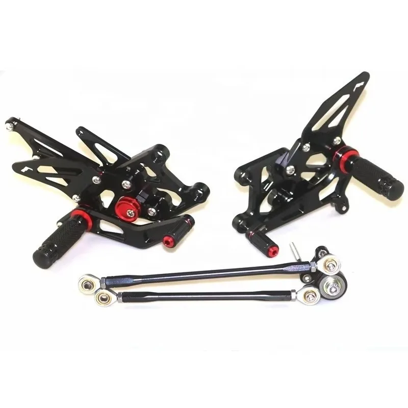 CNC Adjustable Motorcycle Rear Foot Pegs Rearsets Modification Kit for CBR600RR 2007‑2022 F5 Motorbike Upgrade Accessories