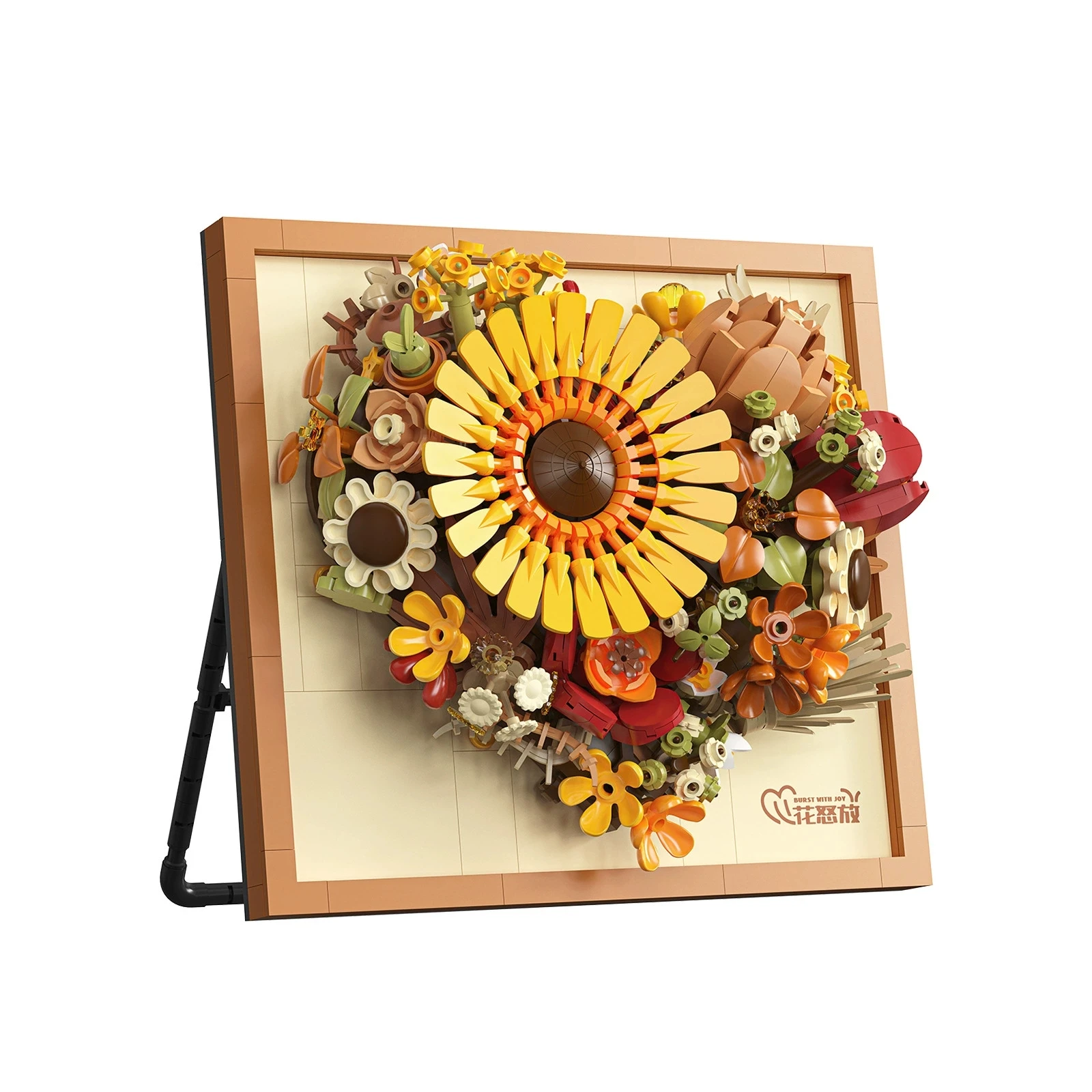 لتقوم بها بنفسك ثلاثية الأبعاد الورد الشهير الأبدي الخالد الزهور المجففة اللوحة إطار صور الفن الحامل معرض بنة نموذج الطوب مجموعات لعبة #3