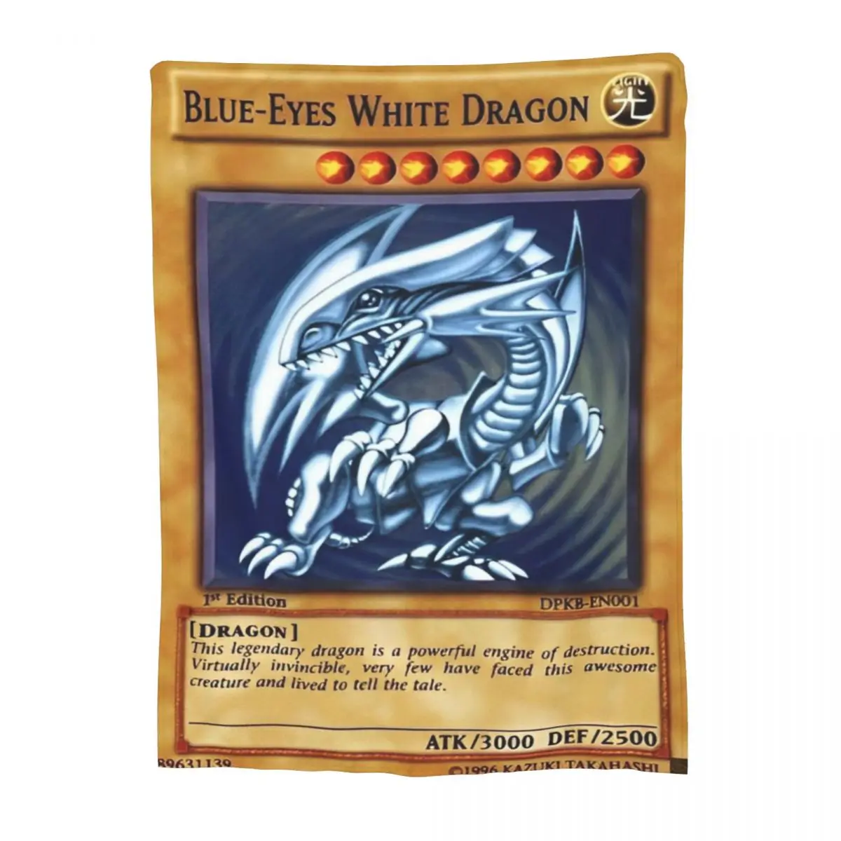 Anime Yu Gi Oh Card Blankets Blue Eyes White Dragon Cartoon Plush Novelty Soft Throw Blankets for Home Restaurant Spring Autumn