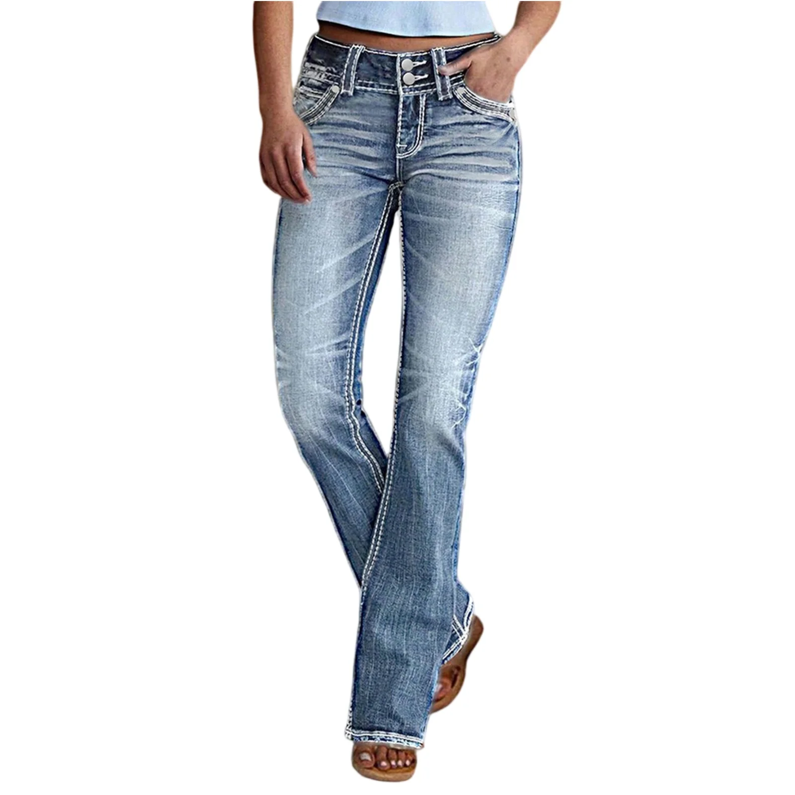 

Готические женские джинсы с головой Будды, одежда в стиле Харадзюку, мешковатые джинсы с карманами и вышивкой в стиле хип-хоп, облегающие брюки с высокой талией Y2K