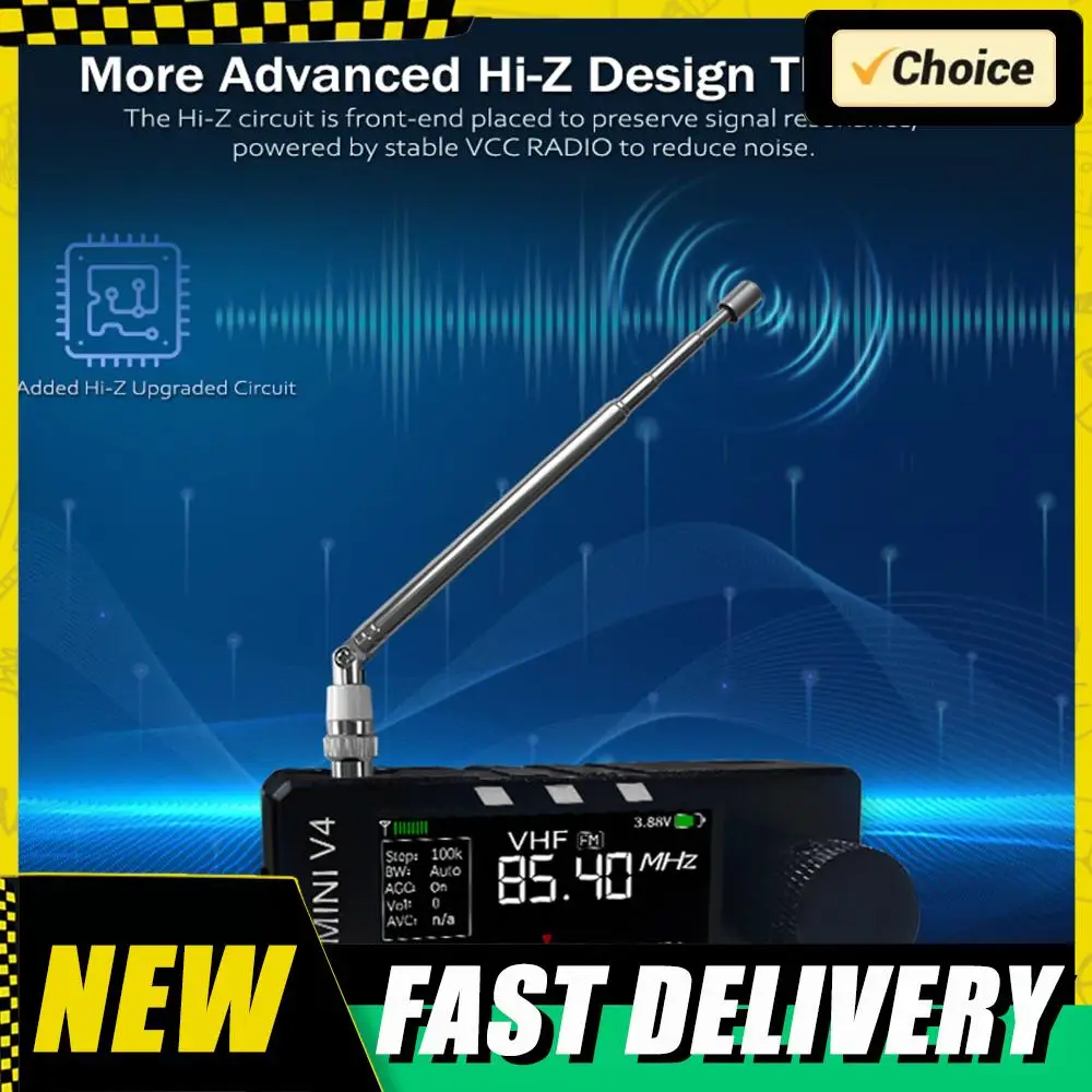 

AMNVOLT V4 ATS MINI Карманное радио SI4732 Полнодиапазонный DSP (FM/AM/SSB/LSB/USB) Встроенная схема усилителя для наушников с высоким импедансом