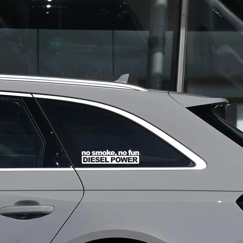 

Rainbow Black Glossy for Vehicle Laptop No Smoke Just Diesel Sticker Cartoon