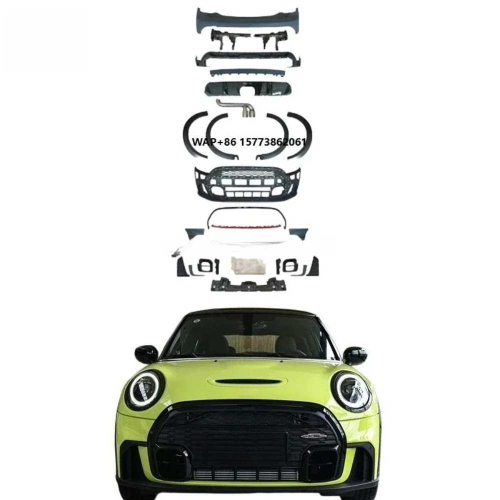 Body Kit for 2014+ Mini Cooper F55 F56 F57 Upgrade JCW Body Kits 2023 F56 Front Bumper Rear Car Bumper