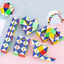 6/12Pcs Large Rainbow Variety Snake Ruler Kids Birthday Party Wedding Guest Gift Back To School Kindergarten Prize Carnival Gift