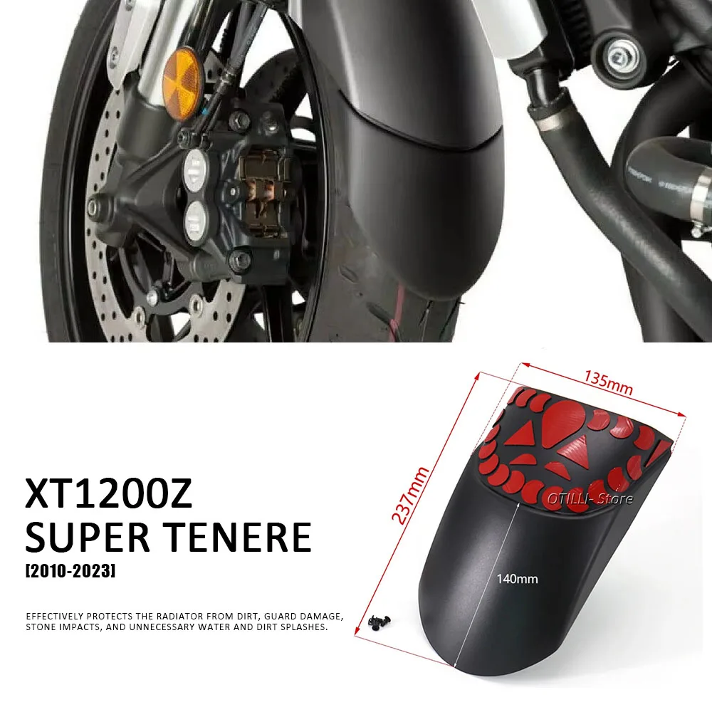 

XT1200Z Super Tenere（2010-2023）Motorcycle Front Fender Mudguard Extender For Yamaha XT 1200Z Super Tenere Hugger Extension