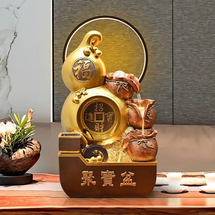 Fulu Shengcai cornucopia circulating water fountain ornament office living room desktop entrance