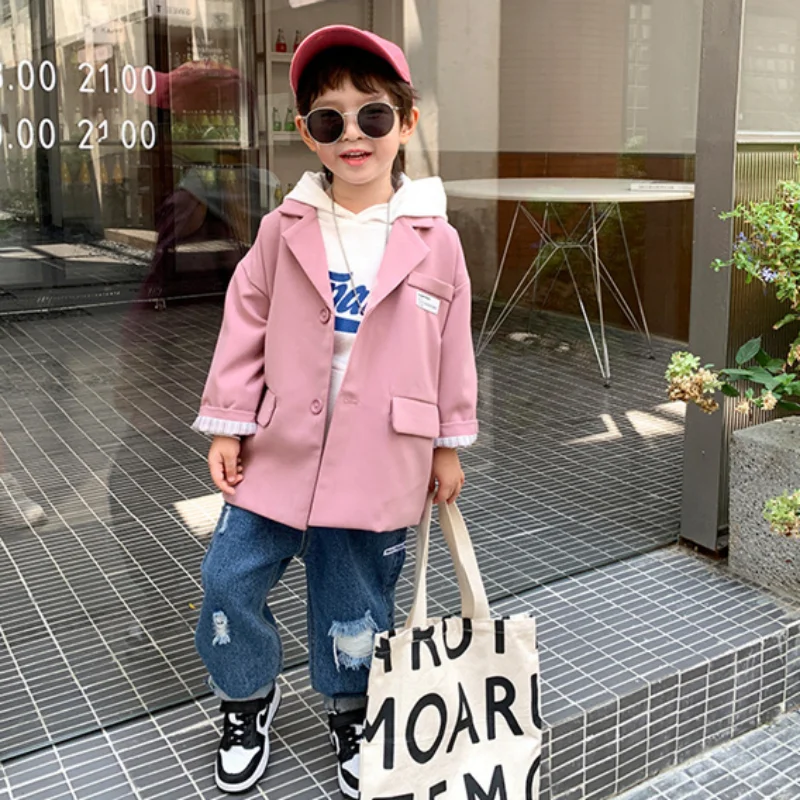 

Girls Coat Jacket Cotton Outwear Windproof 2023 Lovely Spring Summer Tops School Plus Size Children's Clothing