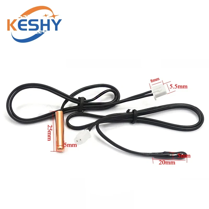 

Air Conditioning Temperature Sensor 5K 10K 15K 20K 25k 50K Air Conditioner Tube Sensor Rubber Head Copper Head