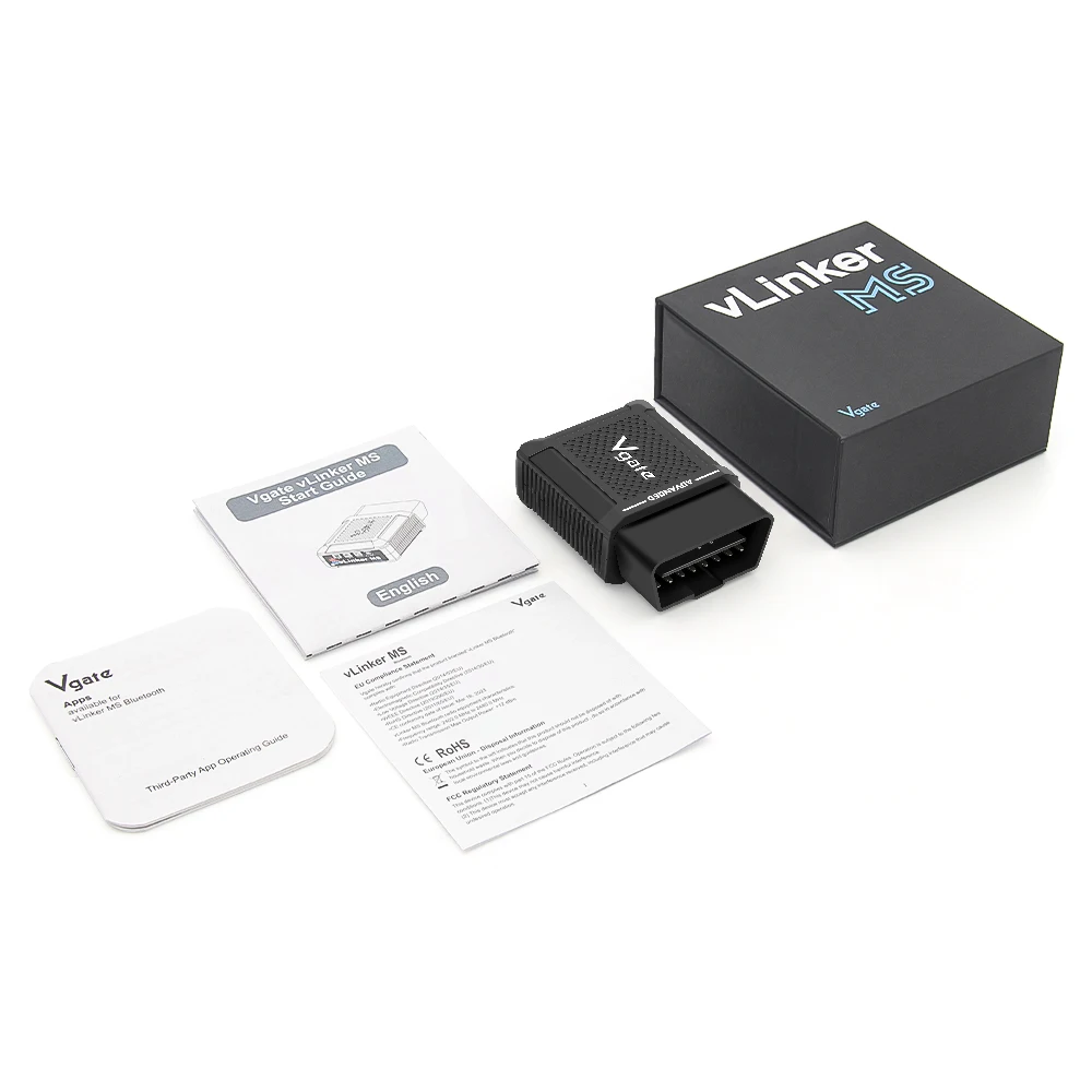Vgate VLinker MS Bluetooth OBD2-Scanner für Fahrzeuge, kompatibel mit 12V oder 24V, unterstützt HS-CAN, MS-CAN, SW-CAN, CH-CAN, LS-CAN Scanner – Detail 7