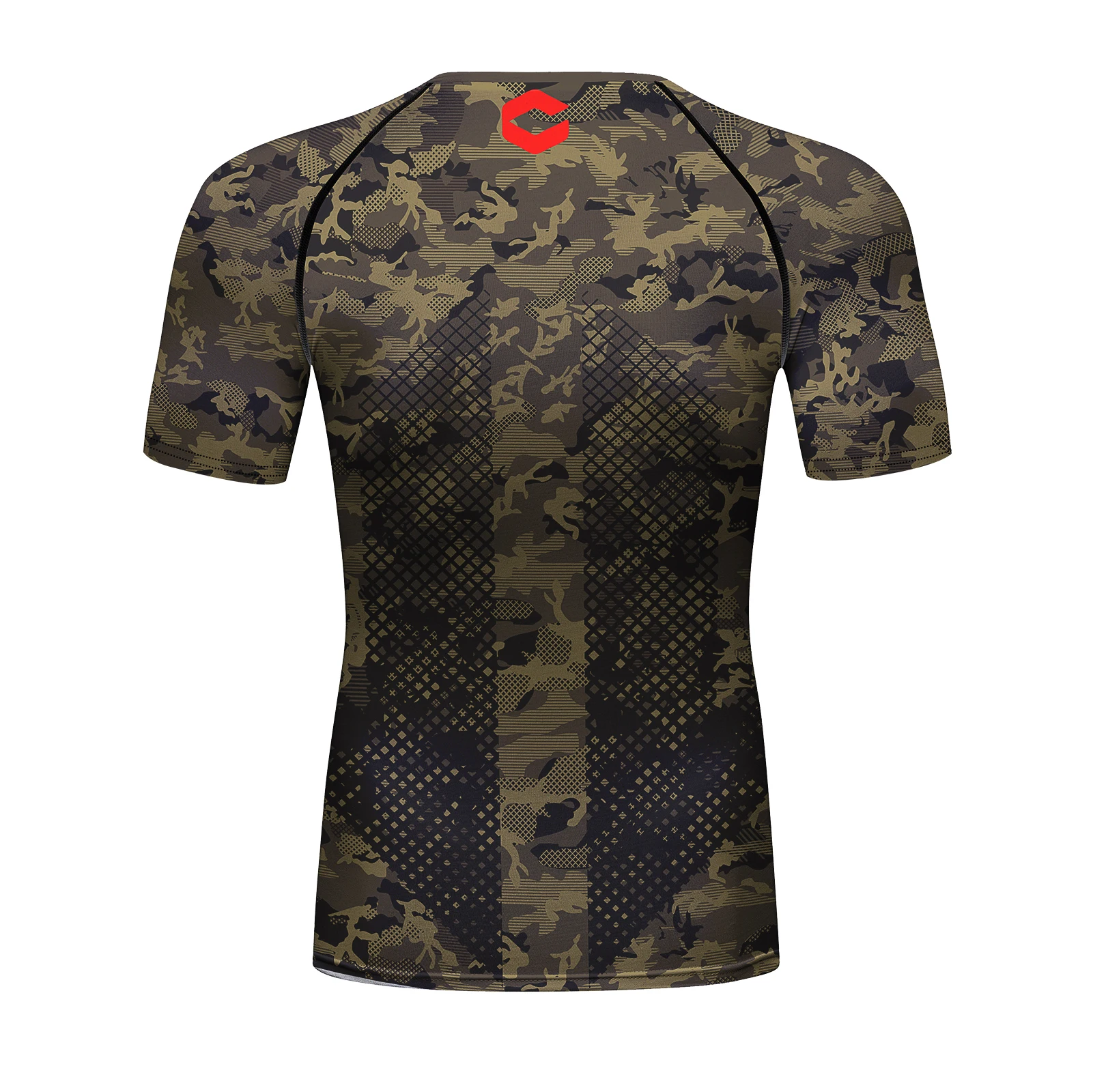 Camouflage 3D Printed Round Neck Rashguard Upf 50 Men Sweatshirt Cody Compression Workout Graphioc T Shirts Body Building Tops