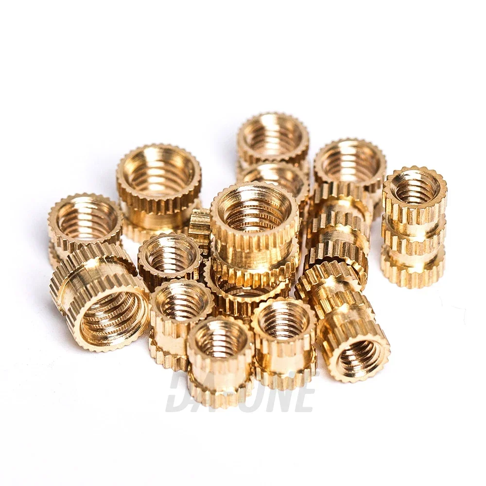 Brass Heat Insert Nut Kit M1 M2 M2.5 M3 M4 M5 M6 M8 M10 All Size Hot Melt Inserts Knurled Inserts Plastic Nuts Assortment Set