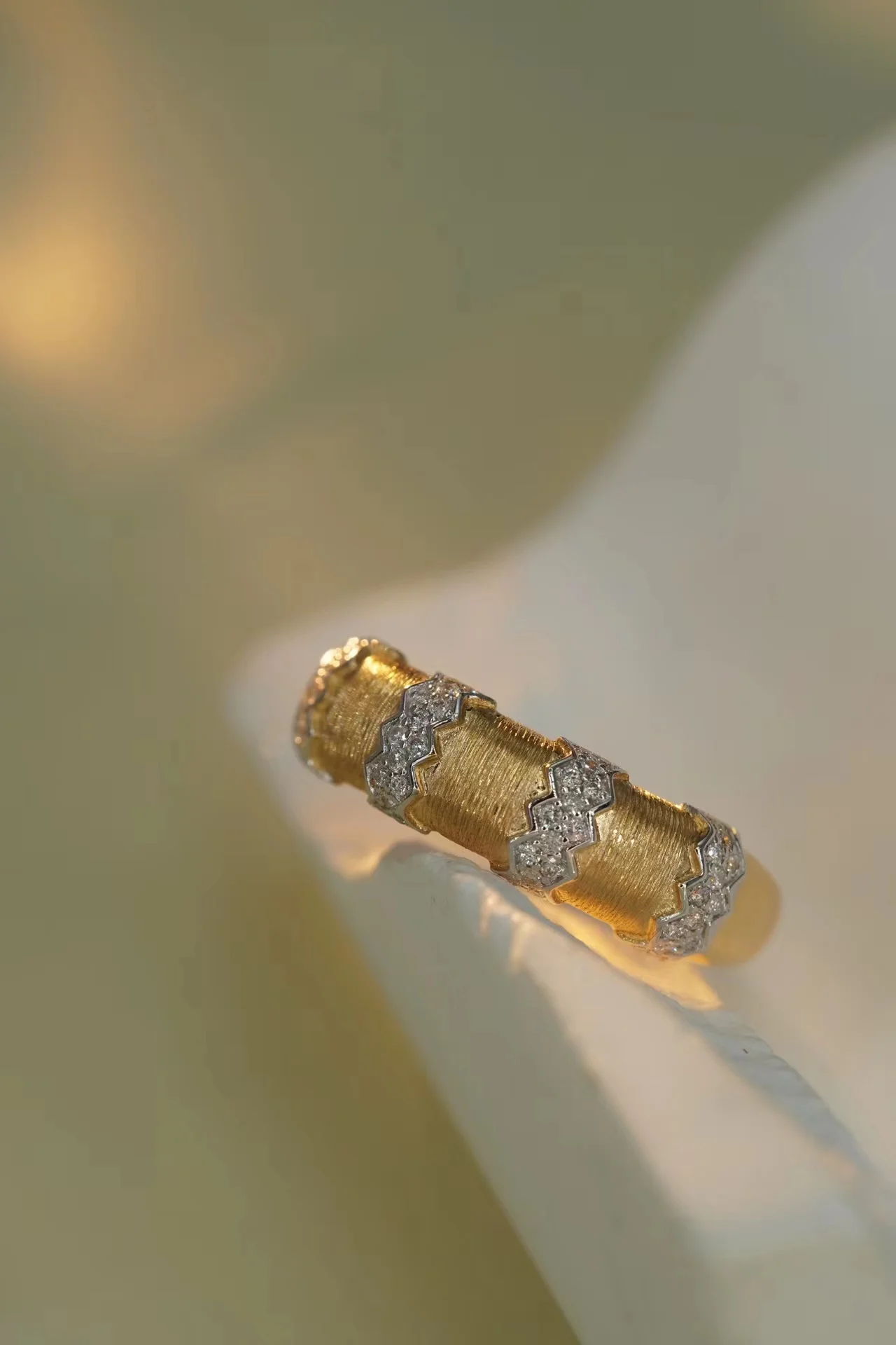 

XCL RETRO 18K NATURAL DIAMOND RING FINE JEWELRY FOR DAILY WEAR