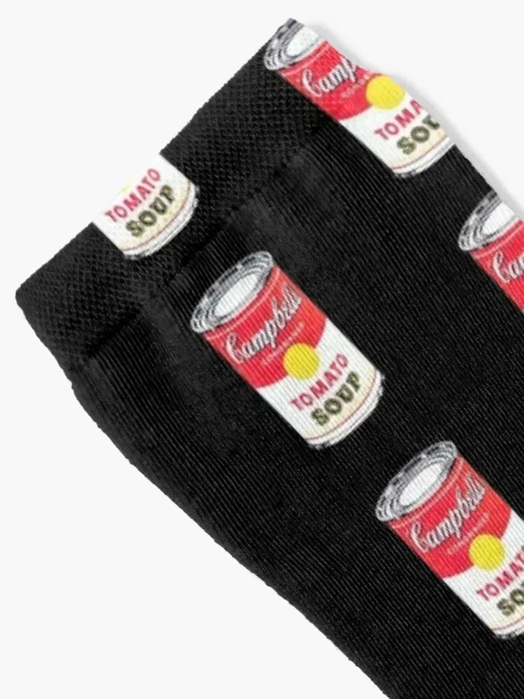 Andy Warhol Campbell Tomato Soup Socks Novelties Sports Socks Man Women's