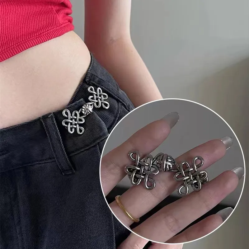 Chinese Knot Waist Buckle Detachable Non Sewn Buckle Waist Tightening Tool