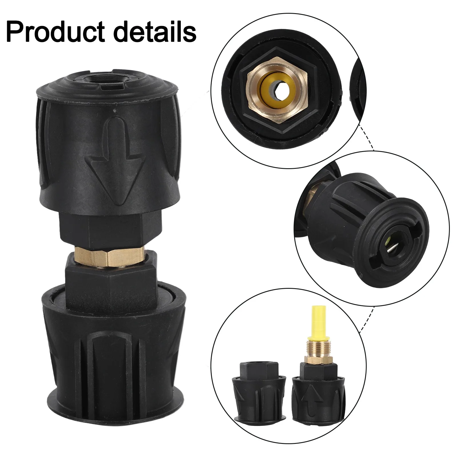 Adaptable M22 14mm Quick Connect Adapter for Karcher Pressure Washers Optimizes Connection for All Cleaning Tasks