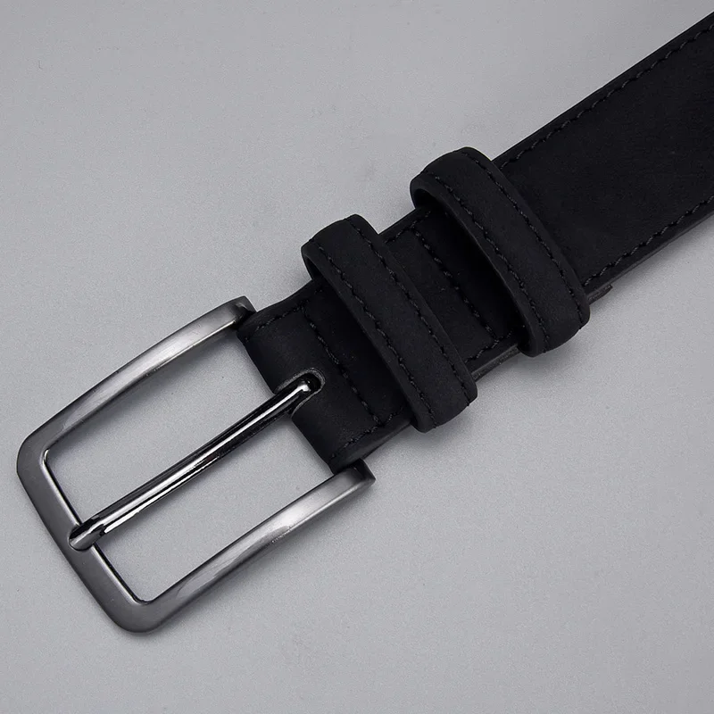 Leisure  Vintage Mens PU Leather Belts Luxury Famous Brand Designer Male Strap Black Belts For Men Jean Pants Waistband
