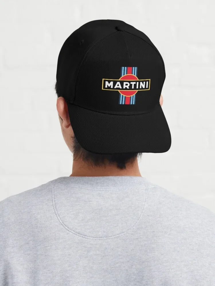 Martini Racing Stripe Baseball Cap Trucker Hat birthday Elegant Women's Hats Men's