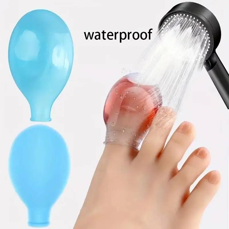 Silicone waterproof wound finger cover, protection for hands and feet blisters, bath and friction prevention toe care sleeve