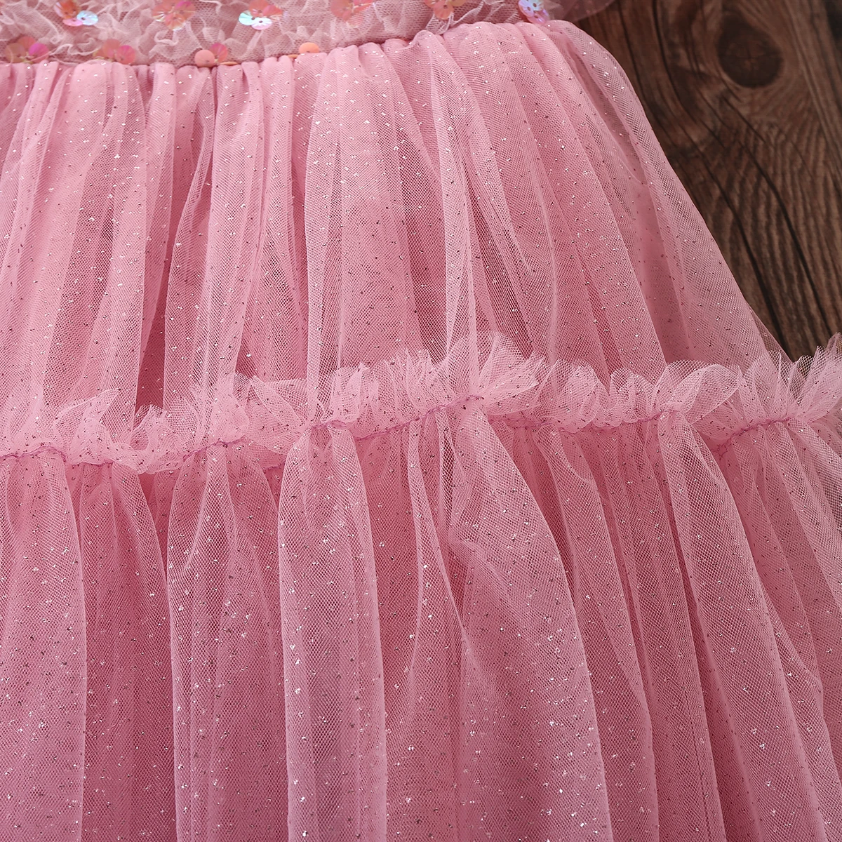 Cute Kids Pink Lace Princess Dresses for Girls Party Wedding Dress Baby Outfits Summer Children Costumes 4 5 6 7 8 9 10 12 Years