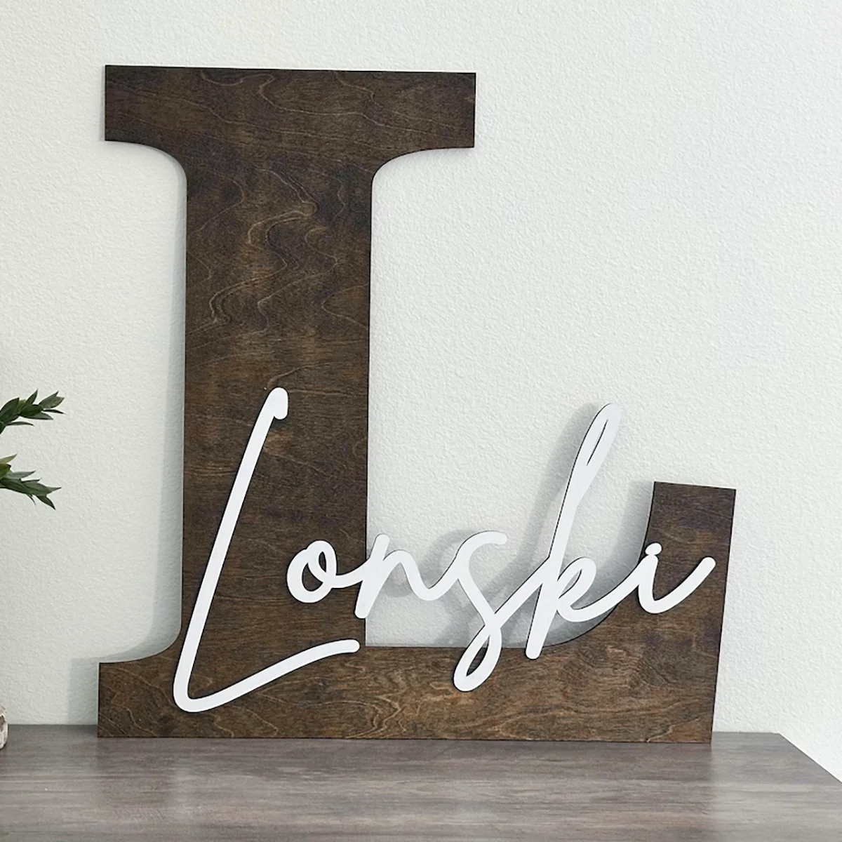 1Pc Custom Guestbook Wooden Name Plaque,Home Kids Room Nursery Bedroom Wall Door Decor,DIY Paintable,Birthday Wedding Gift