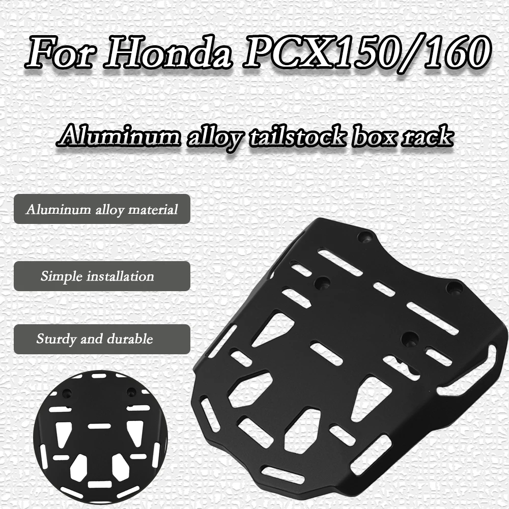  For Honda PCX150 PCX160 Motorcycle Rear Storage Top Box Rear Shelf Rear Tail Rack Trunk Tail Rack Non-destructive Installation
