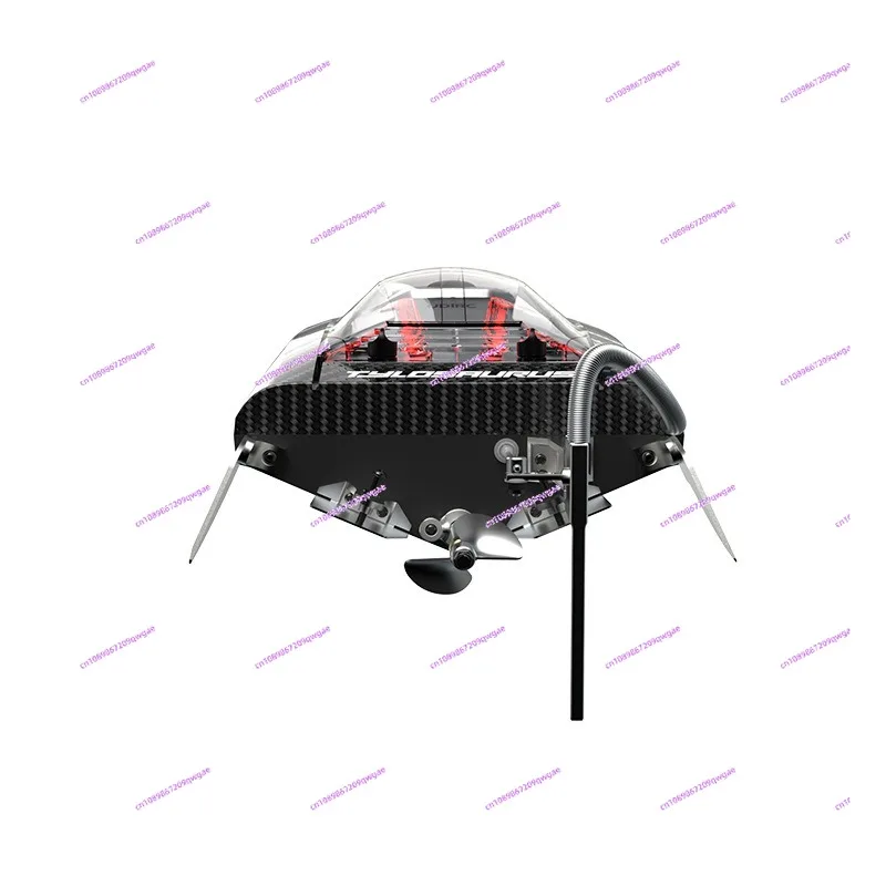Large Brushless RC Speedboat - High-Speed Remote Control Boat with Carbon Fiber Pattern