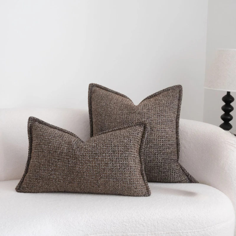 30X50/45X45CM French Throw Pillow Cover Simple Pressed Edges Waist Cushion Cover Decor Home Decorative Pillowcase