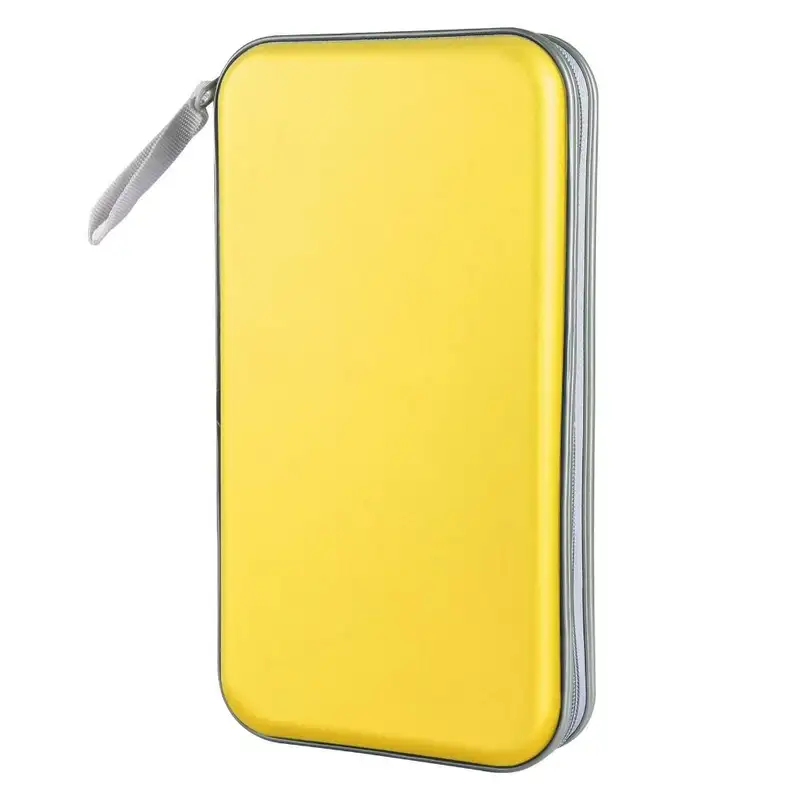 Media Storage Box 80 Capacity CD Case Holder Hard Plastic Storage DVD Case Zipper Portable CD Case Wallet CD/DVD Album - Image 11