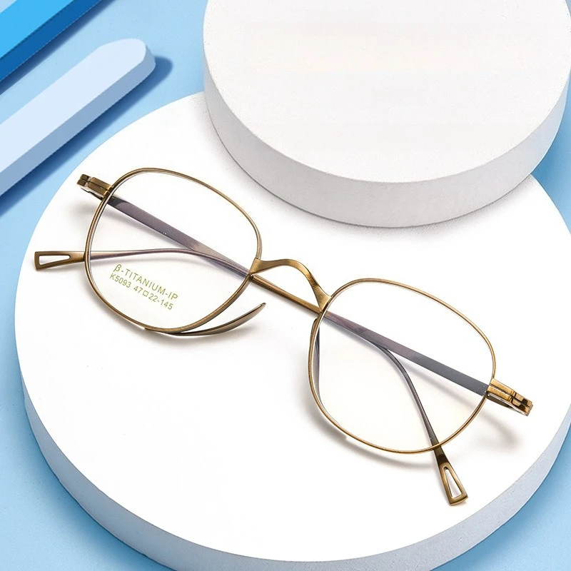 

Top Quality Fashion Round Alloy glasses frame men women optical Myopia Presbyopia prescription Lenses attachment Retro eyewear