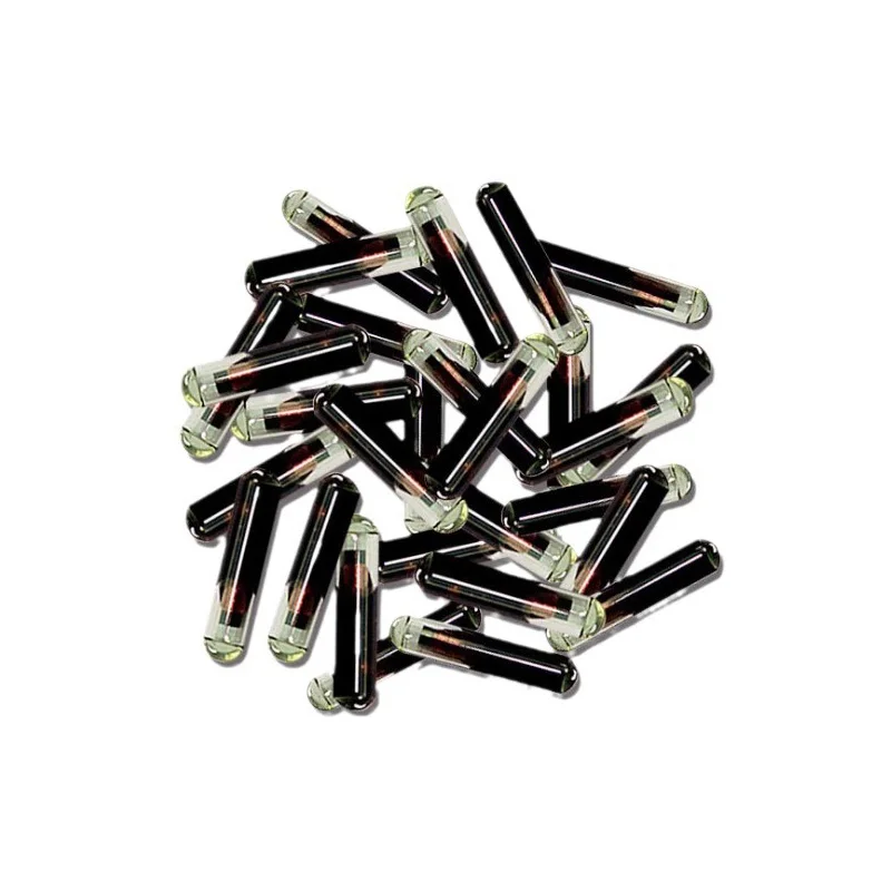 Microchip RFID para animales, etiqueta con Chip EM4305, ISO11784/5 FDX-B, 134,2 KHZ, 2,12x12mm, 1,4X8mm