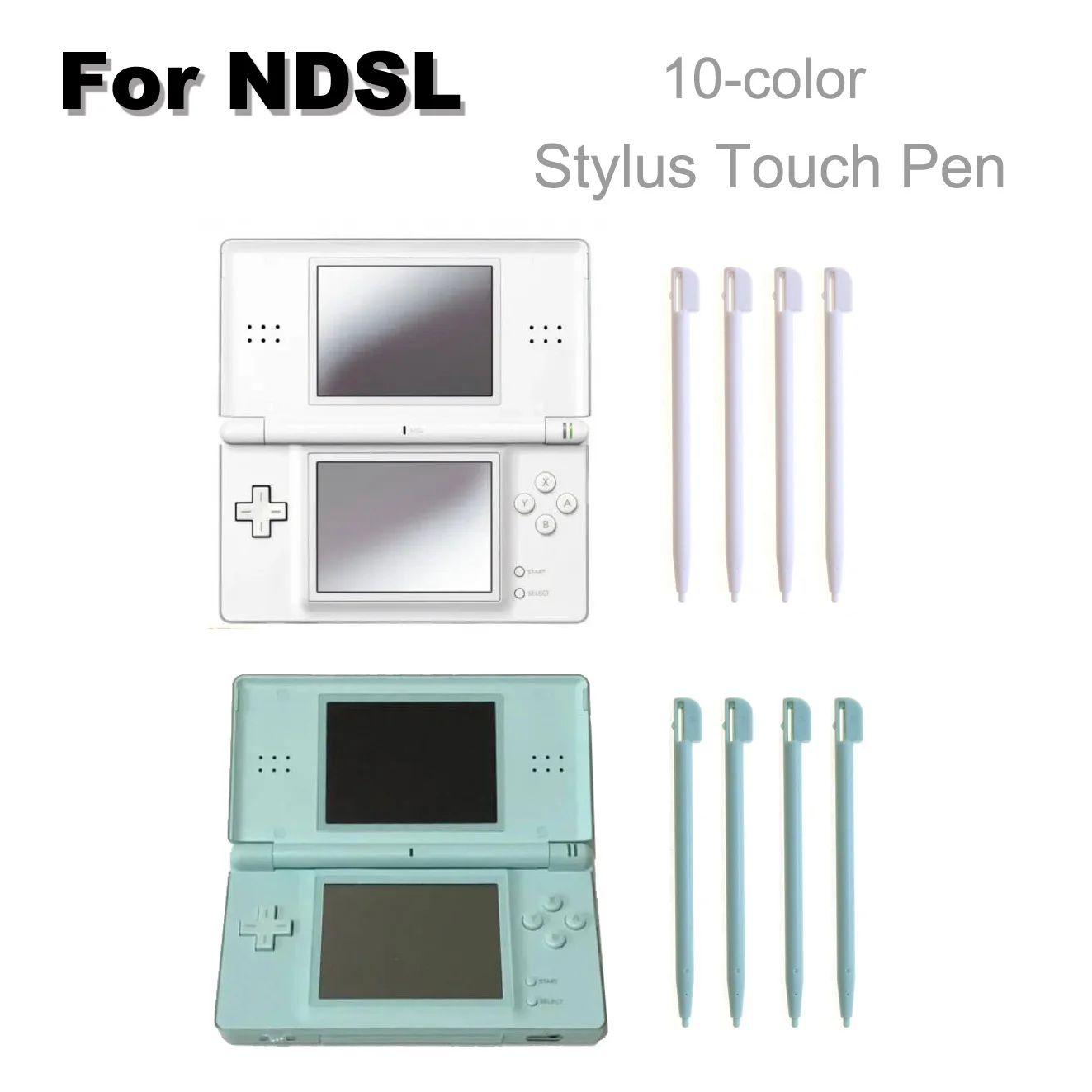 2 قطعة/الوحدة 10 ألوان متعددة الألوان البلاستيك شاشة تعمل باللمس القلم القلم المحمولة قلم اللمس مجموعة ل NDSL DS لايت