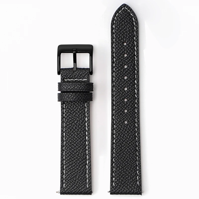 Epsom Uhrenarmband 18 mm 19 mm 20 mm 22 mm Kalbsleder-Uhrenarmband Schnellverschluss-Uhrenarmband Handgefertigter Armbandgürtel mit Palmenmuster – Detail 21