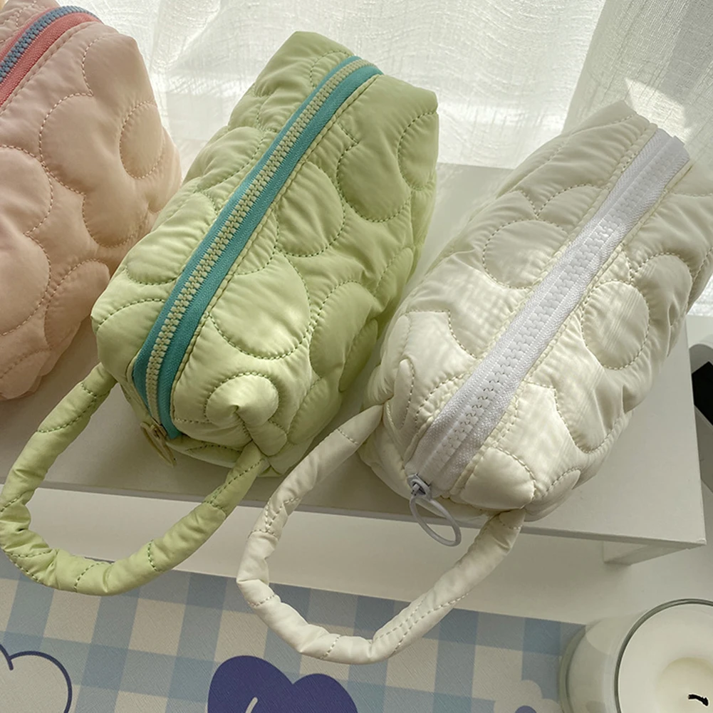 Cotton Women Handbags Trendy Storage Bag High Quality Cosmetic Case Ladies Korean Makeup Bags Travel Casual Tote Cosmetic Bag