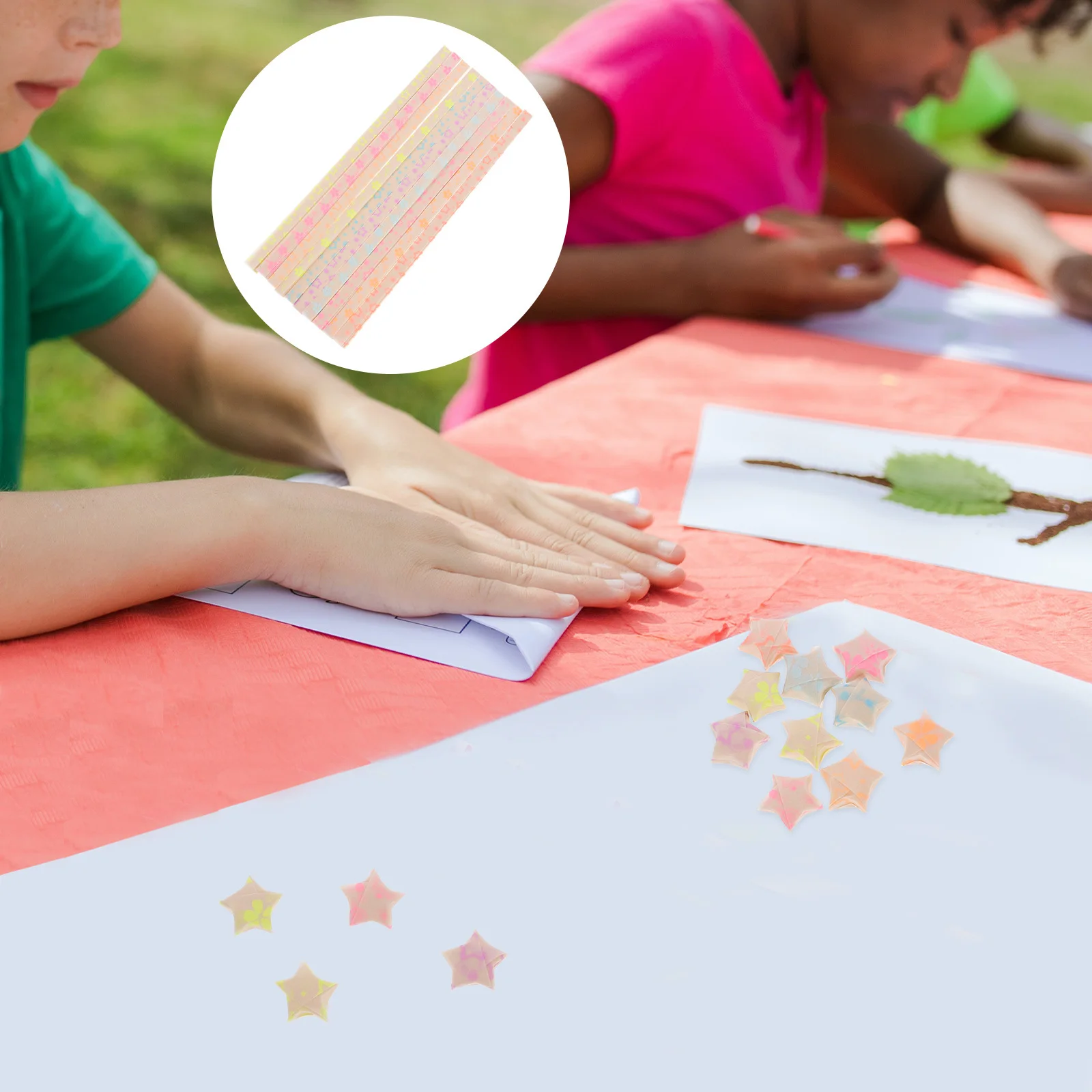 

180Pcs Star Paper Strips Origami Paper Thick Colored Strips for DIY Crafts Holiday Decoration Stars Origami Stars