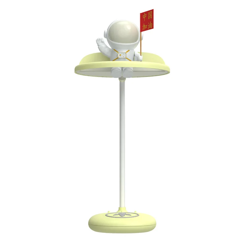 Lampada da scrivania astronauta apprendimento degli studenti protezione degli occhi lampada a LED elettrodelessdimming dormitorio lampada da lettura ricaricabile USB desktop