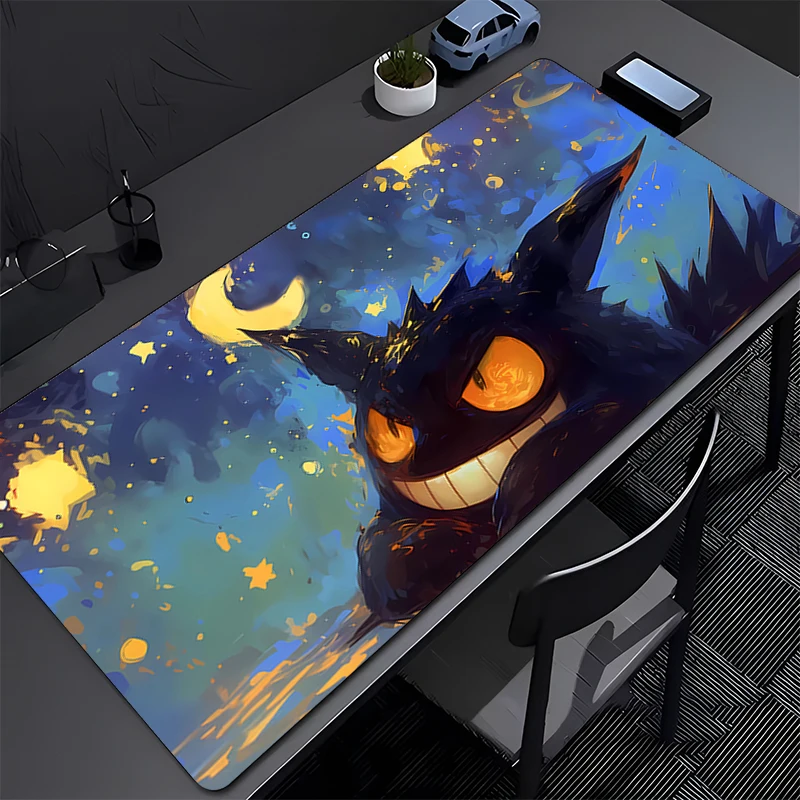 

Exquisite Mouse Pad Non-Slip Computer Keyboard Pad Carpet P-Pokemon Gengar Gaming High-Quality Mousepad PC Gamer Desk Mat Table