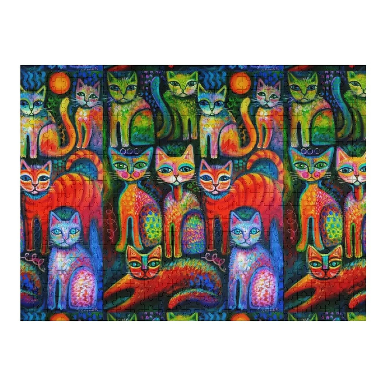 

Colourful Kittens Jigsaw Puzzle Jigsaw Pieces Adults Personalized Photo Gift Personalized Child Gift With Photo Puzzle