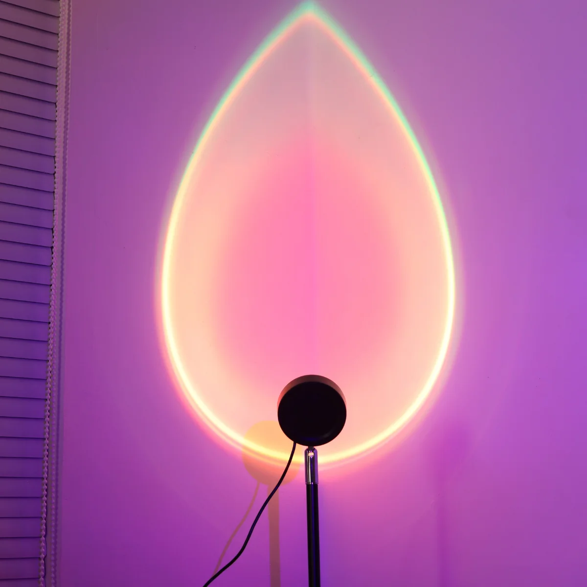 Sunset Projection Light Remote Control 16 Color Ambient Night Light, Bedroom Decoration Background Wall Photography Props