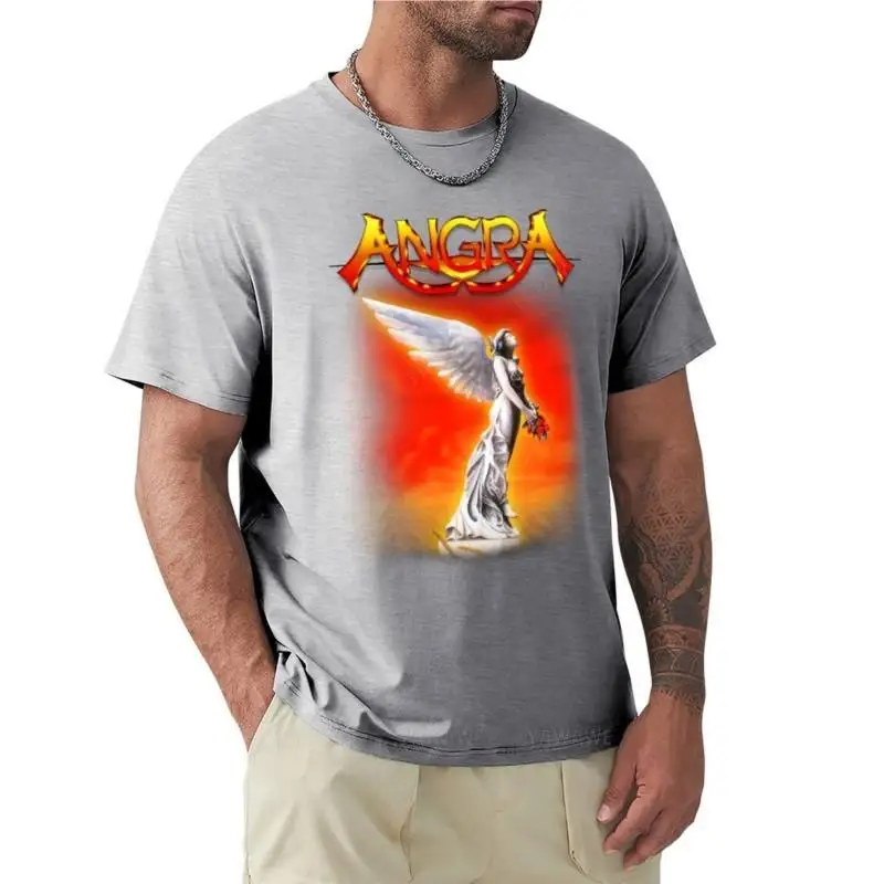 2026Angels Cry By Angra - Classic Old School Brazilian PowerProg Metal T-Shirt Aesthetic Clothes Mens Big and Tall T Shirts
